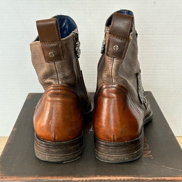 Mark Nason Rock Lives Studded Cross Dragon 'Griffin' Leather Boots/Size 7.5 - Picture 8 of 16